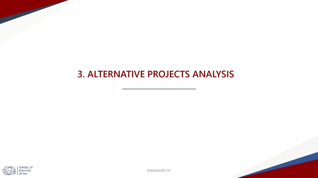 3. Alternative projects analysis