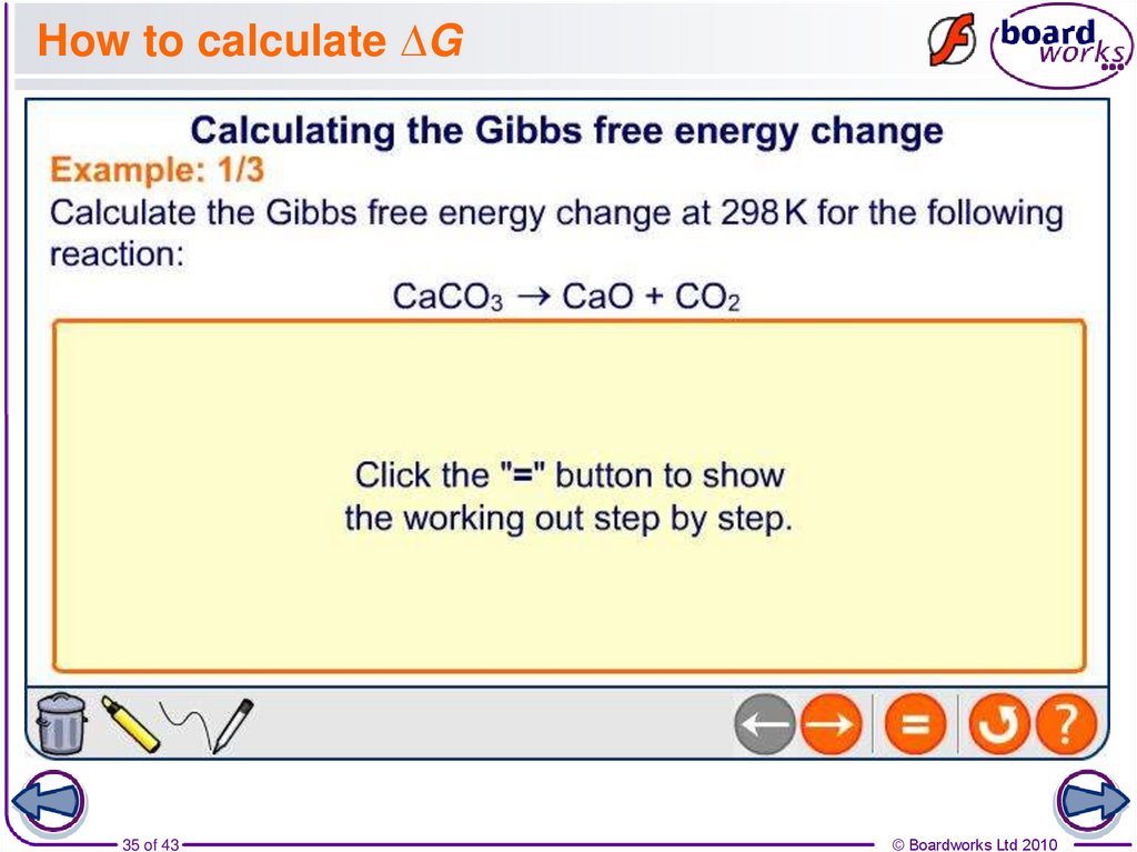 How to calculate ∆G