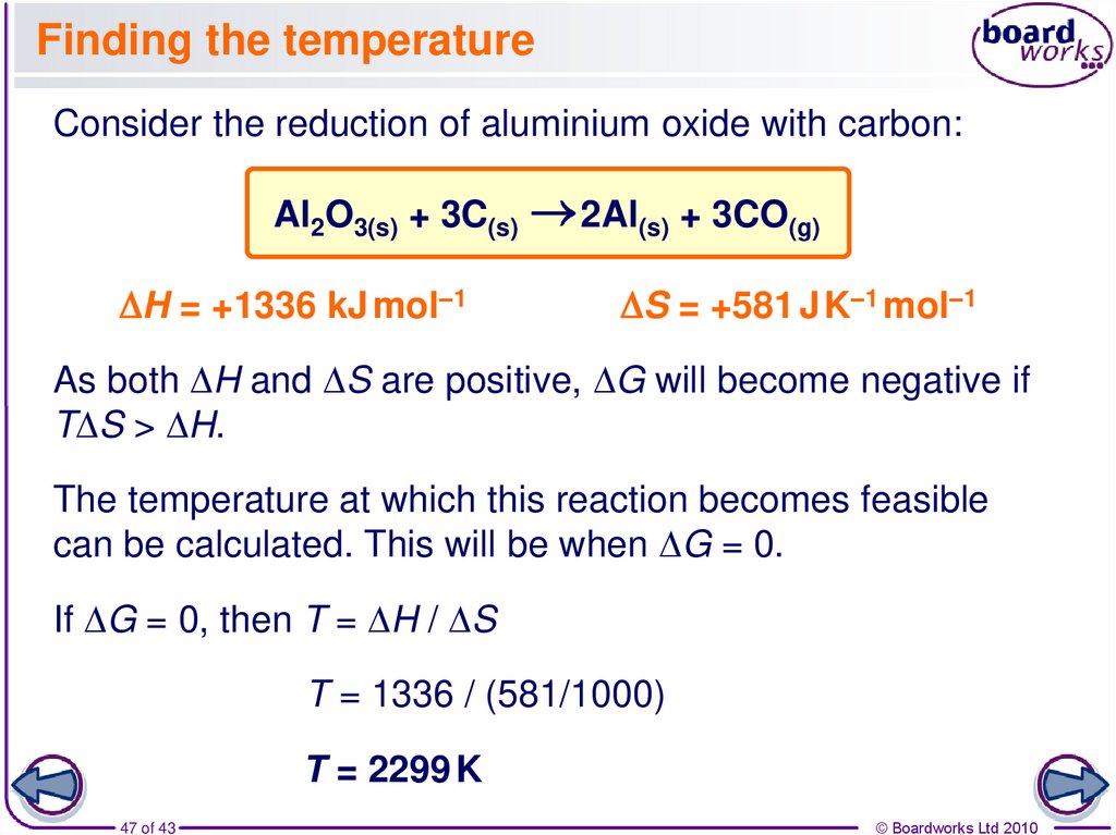 Finding the temperature