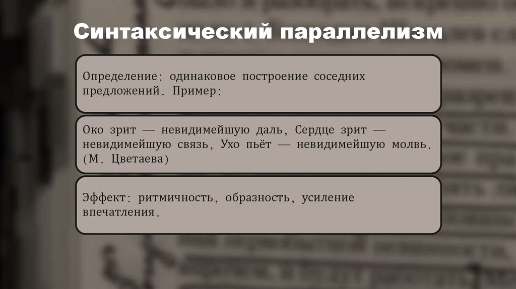 Синтаксический параллелизм