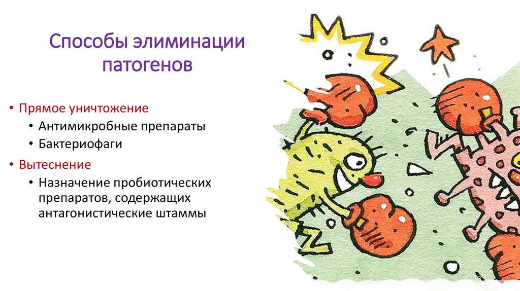 Способы элиминации патогенов