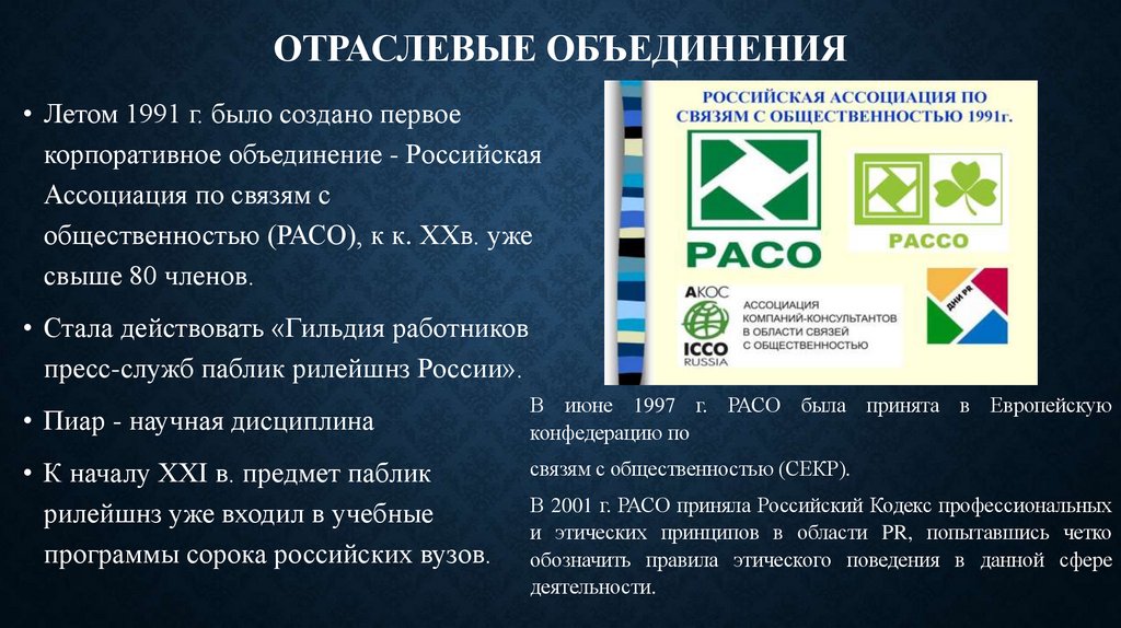 Отраслевые объединения