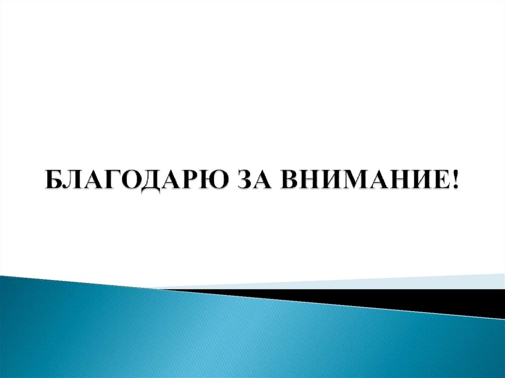 БЛАГОДАРЮ ЗА ВНИМАНИЕ!