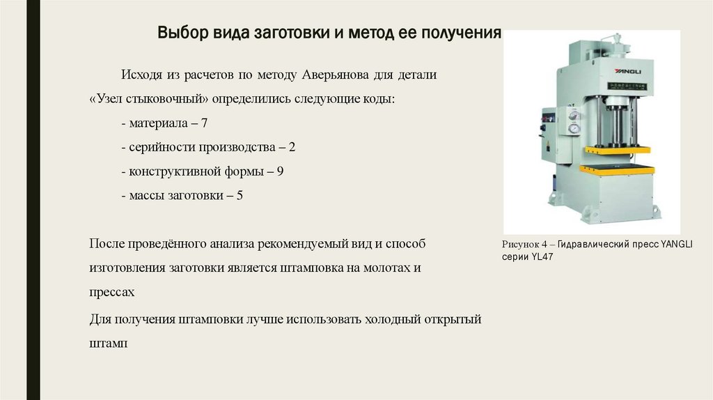 Выбор вида заготовки и метод ее получения