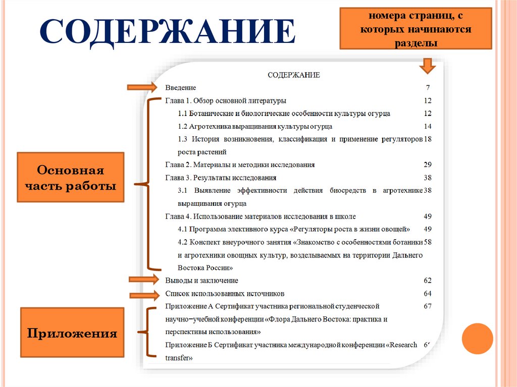 СОДЕРЖАНИЕ