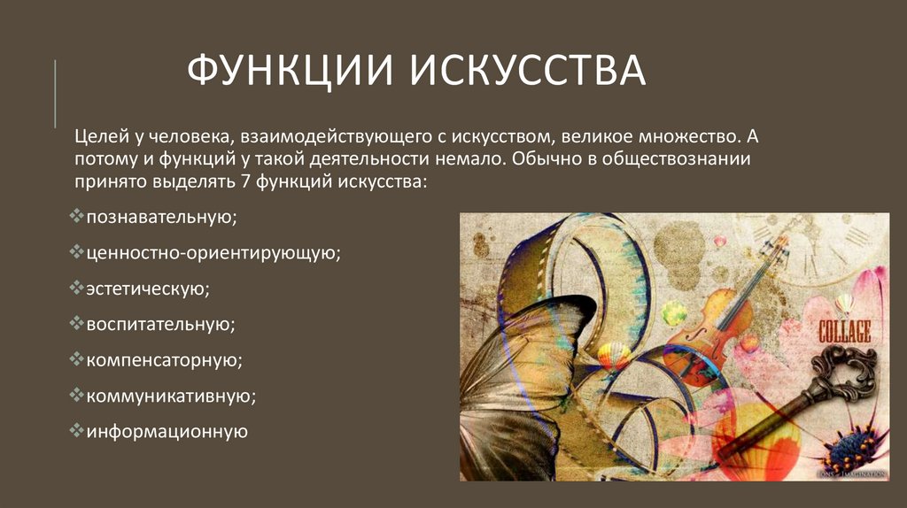 Функции искусства