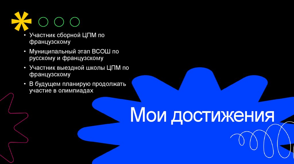 Мои достижения