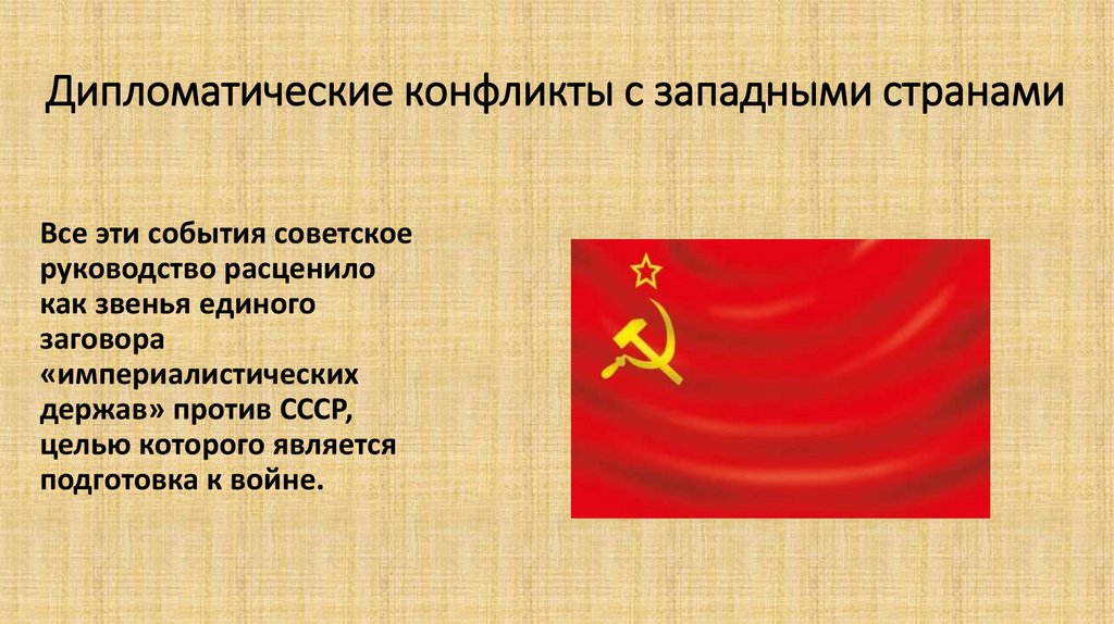 Дипломатические конфликты с западными странами