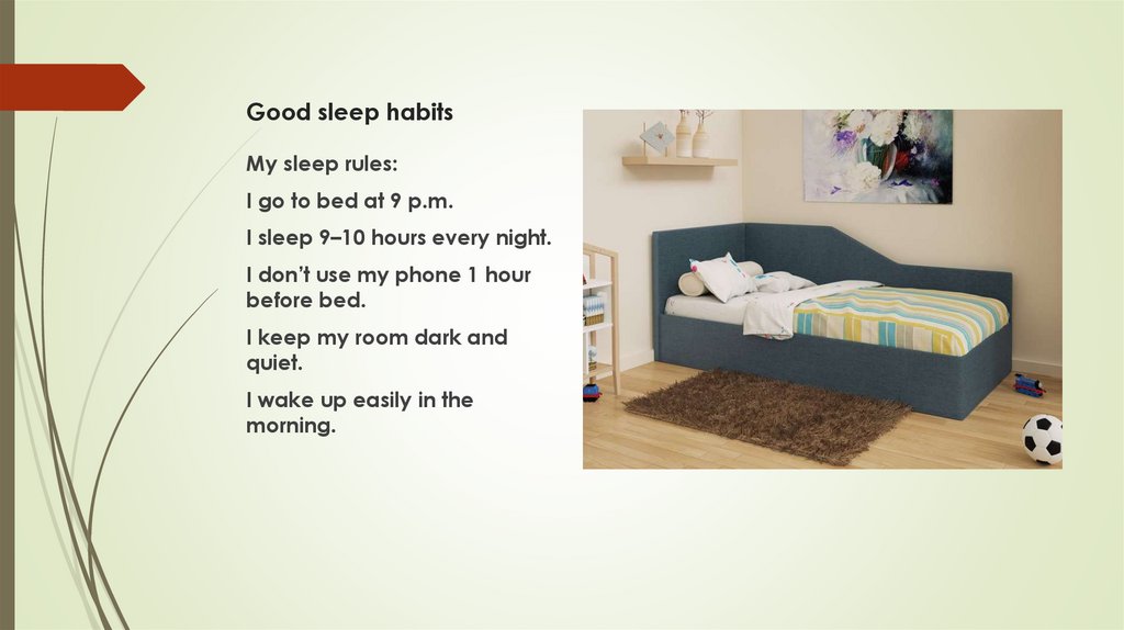 Good sleep habits