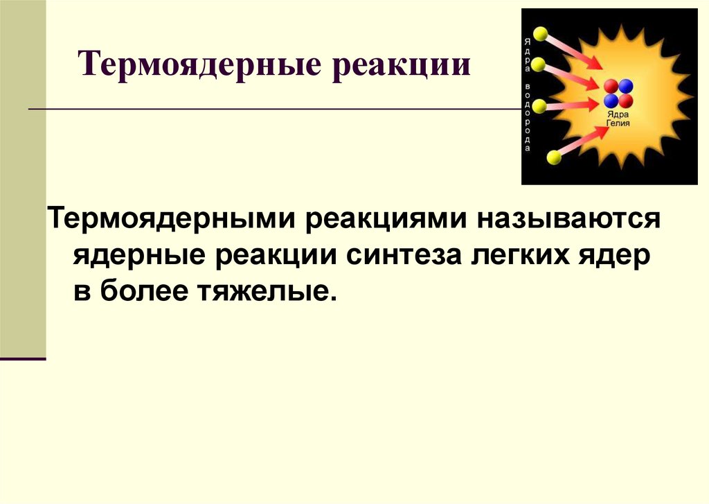 Термоядерные реакции