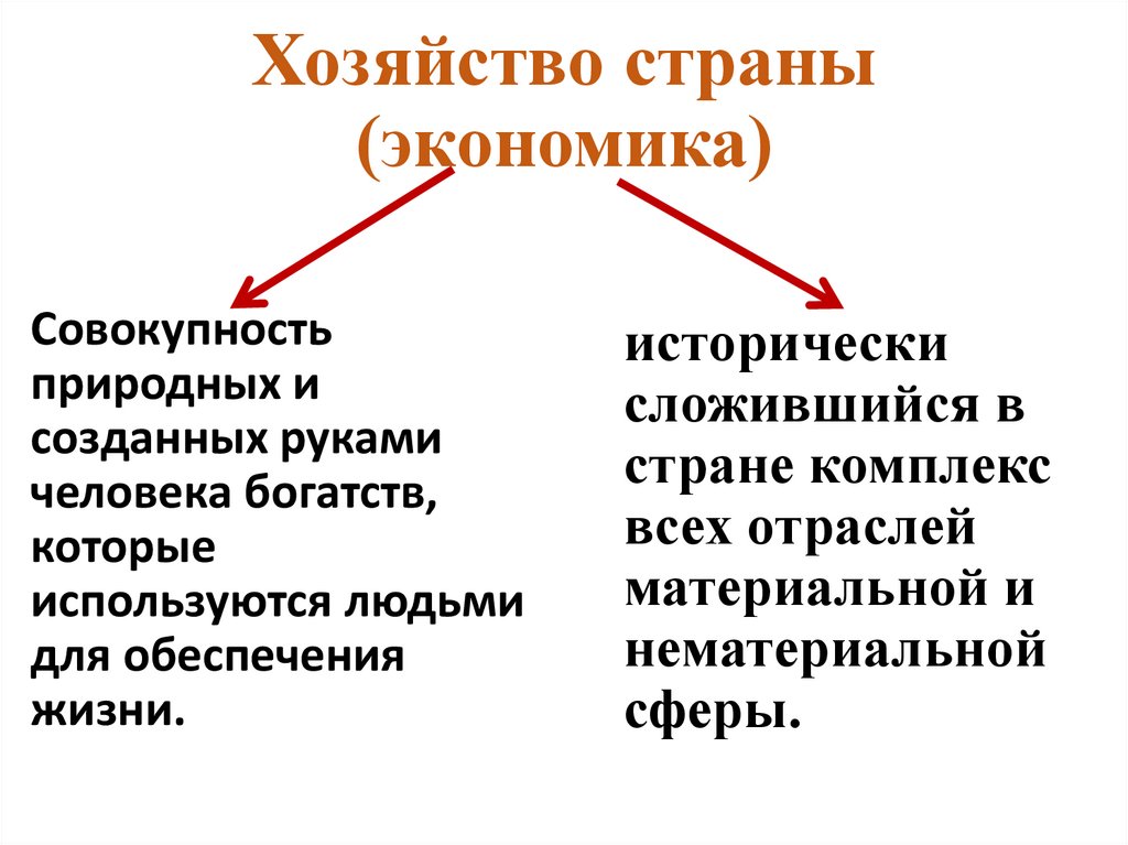 Хозяйство страны (экономика)