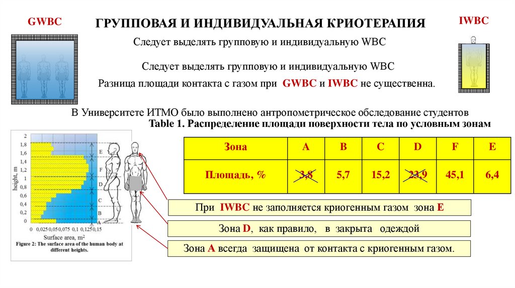 ГРУППОВАЯ И ИНДИВИДУАЛЬНАЯ КРИОТЕРАПИЯ