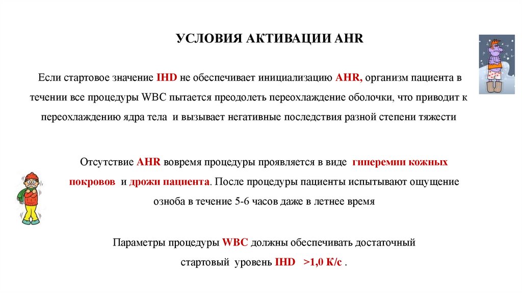 УСЛОВИЯ АКТИВАЦИИ AHR