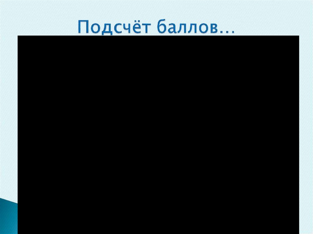 Подсчёт баллов…