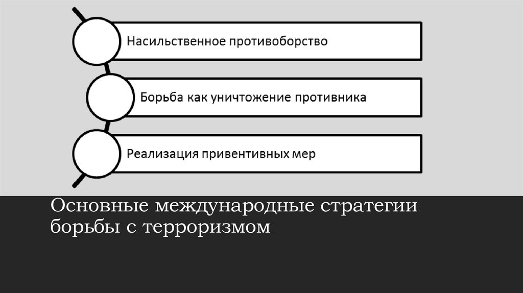 Основные международные стратегии борьбы с терроризмом