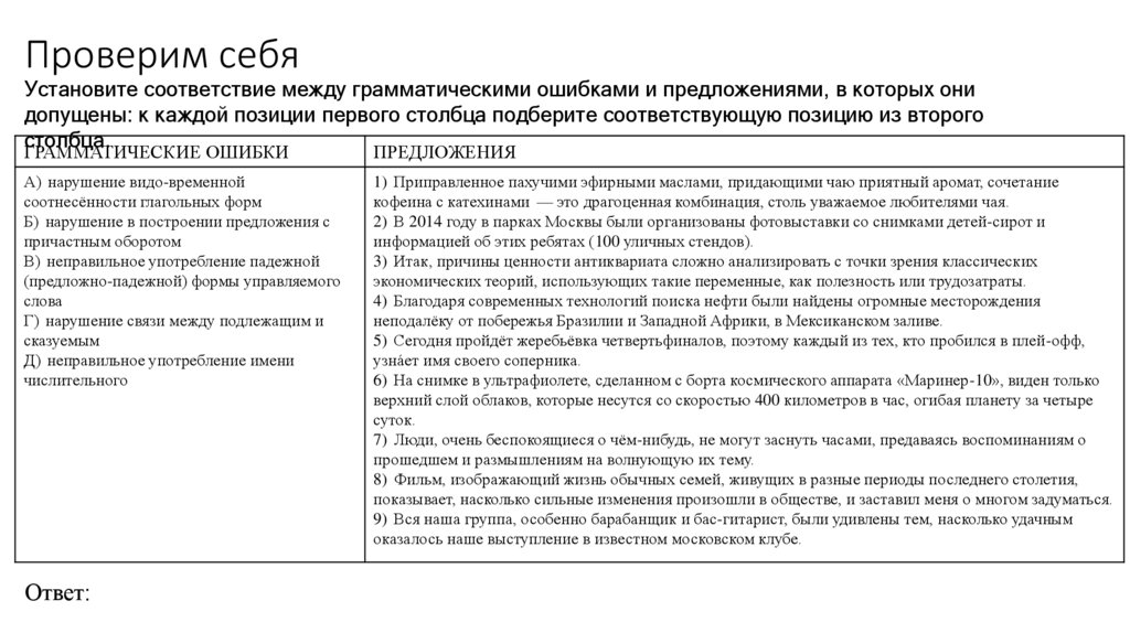 Проверим себя