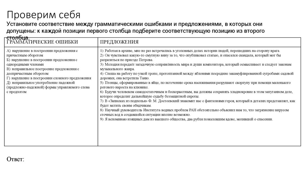 Проверим себя