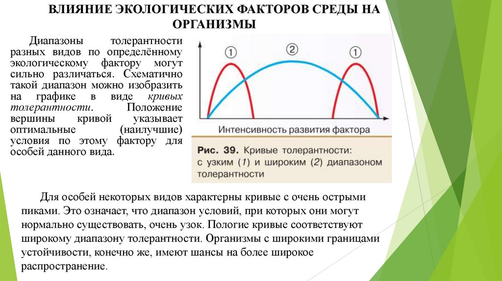 ВЛИЯНИЕ ЭКОЛОГИЧЕСКИХ ФАКТОРОВ СРЕДЫ НА ОРГАНИЗМЫ
