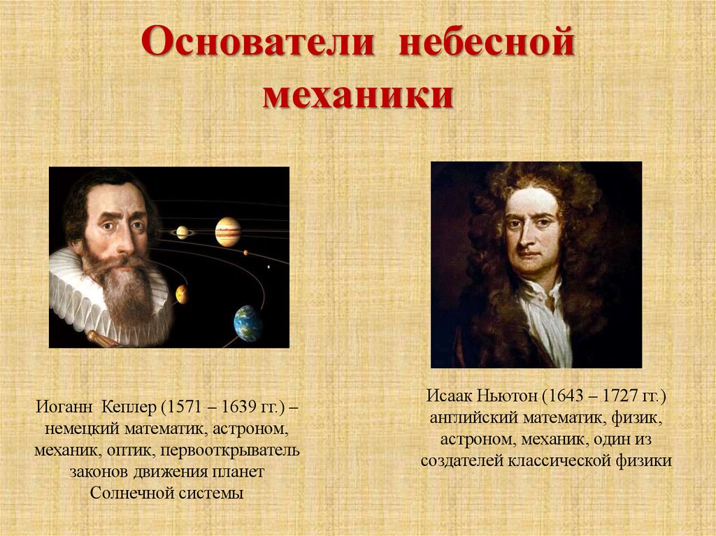 Основатели небесной механики