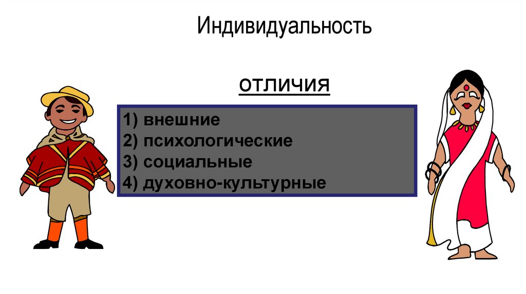 Индивидуальность отличия