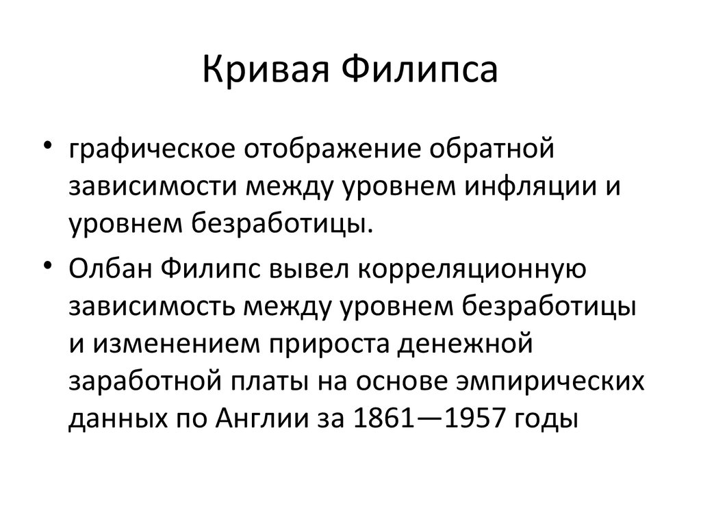 Кривая Филипса