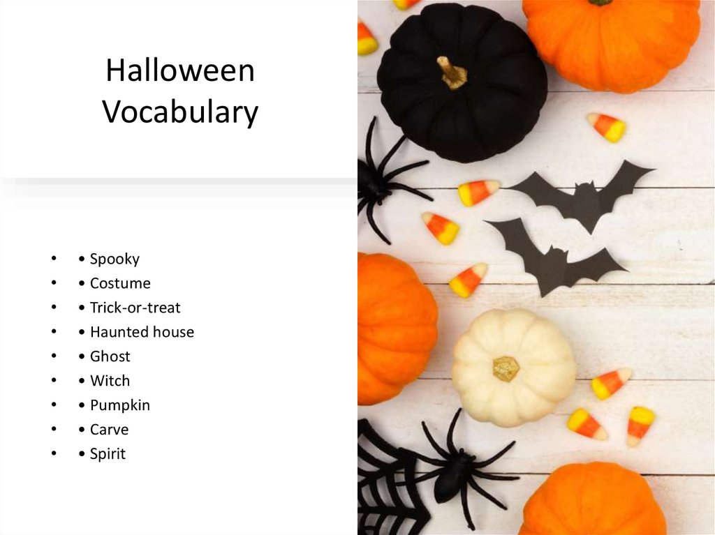 Halloween Vocabulary