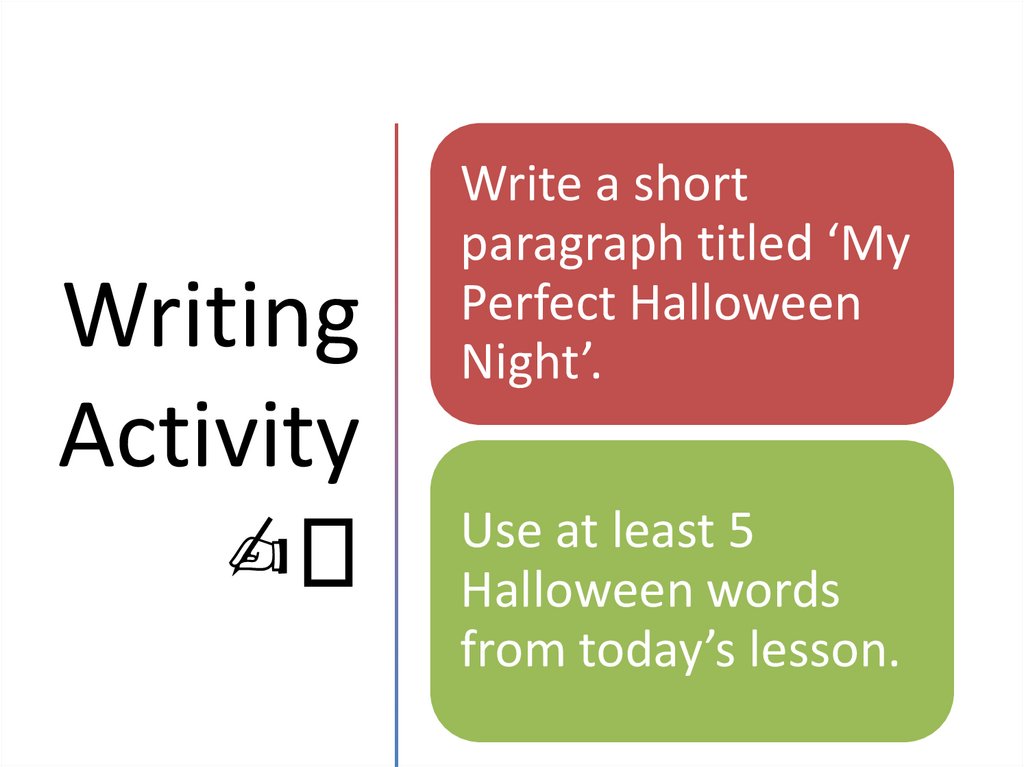 Writing Activity ✍️