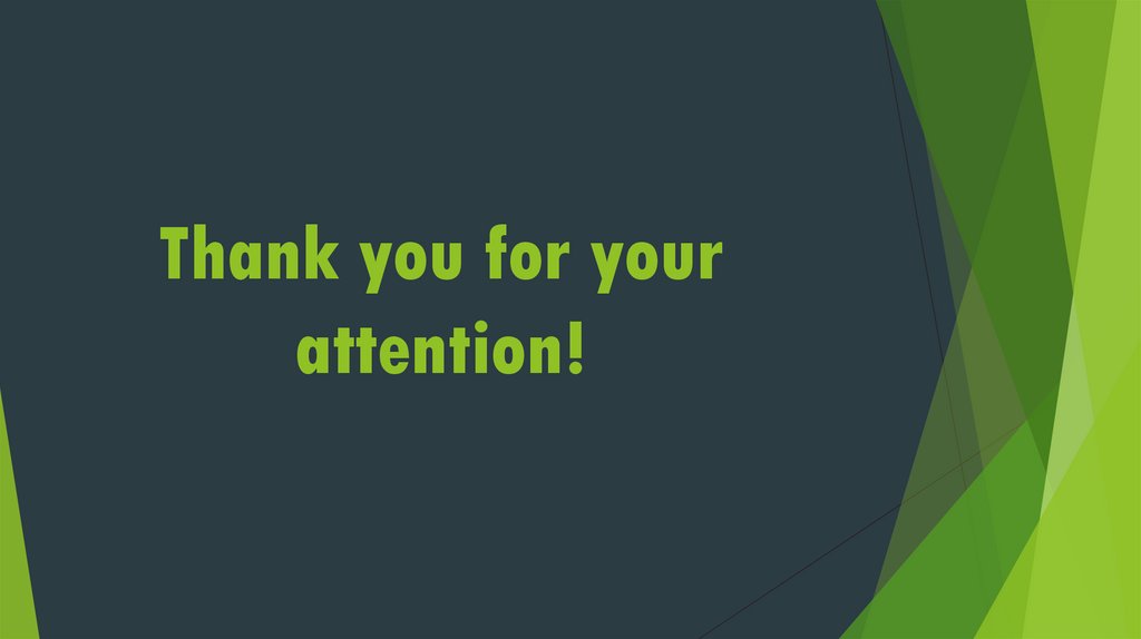Thank you for your attention!