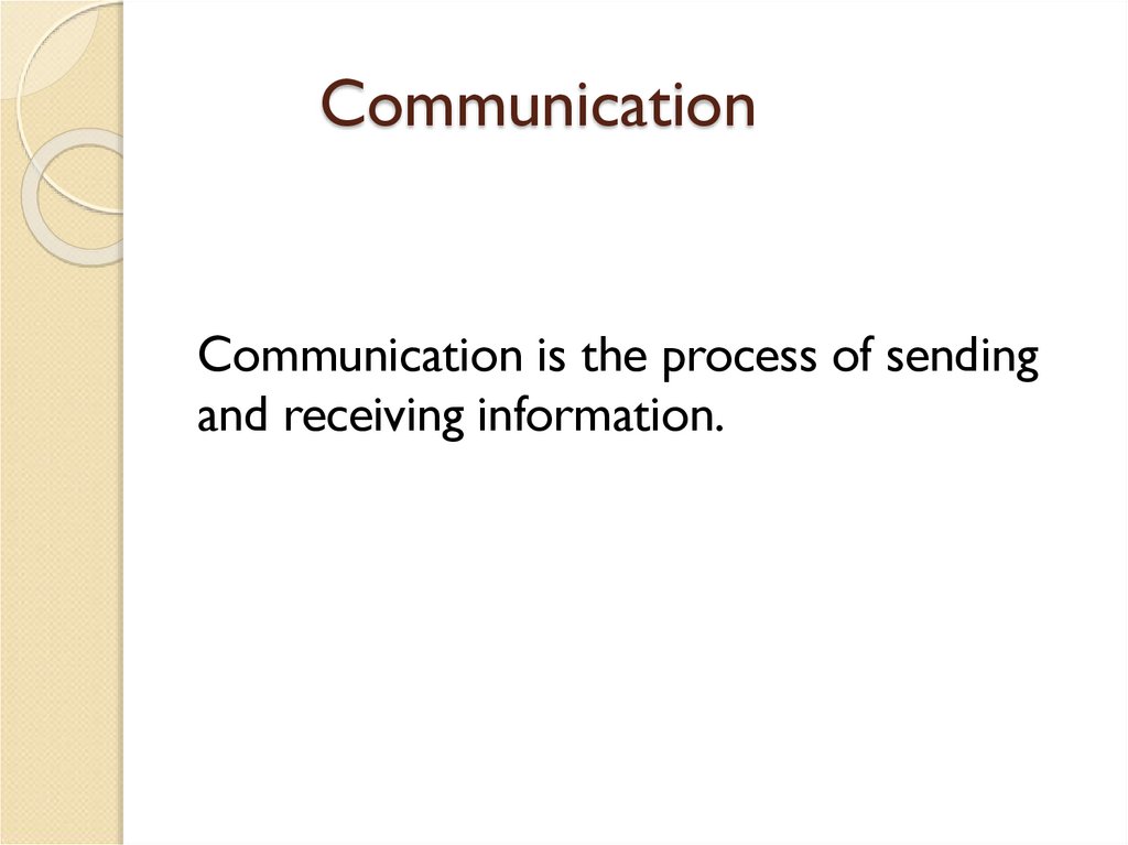 Communication