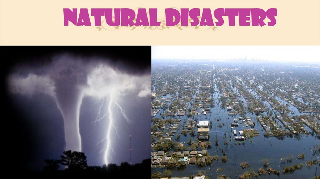 Natural disasters