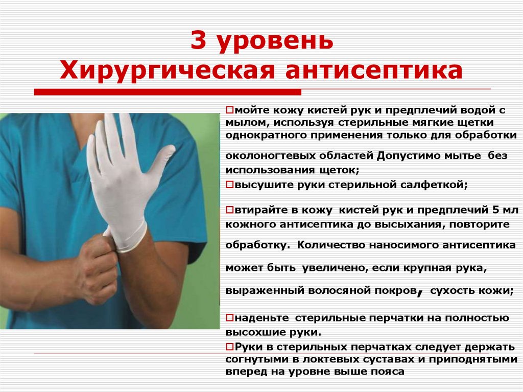 3 уровень Хирургическая антисептика