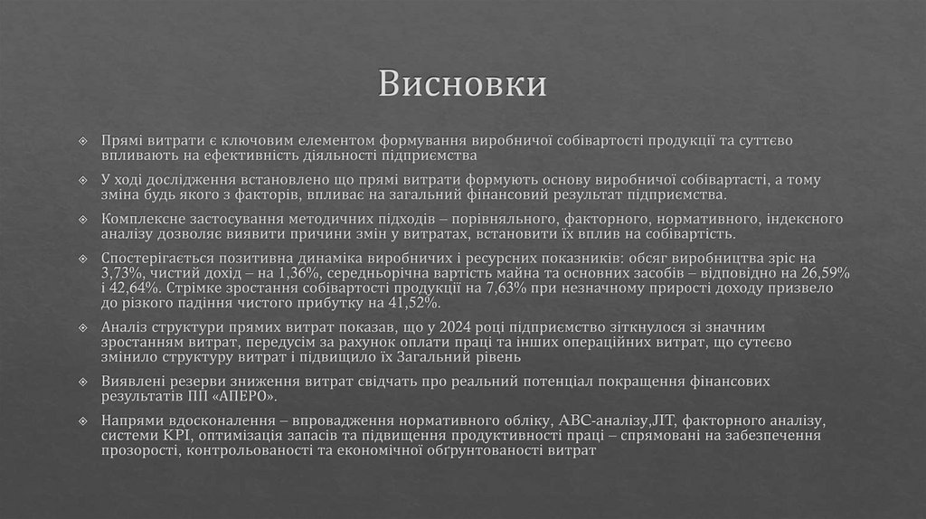 Висновки