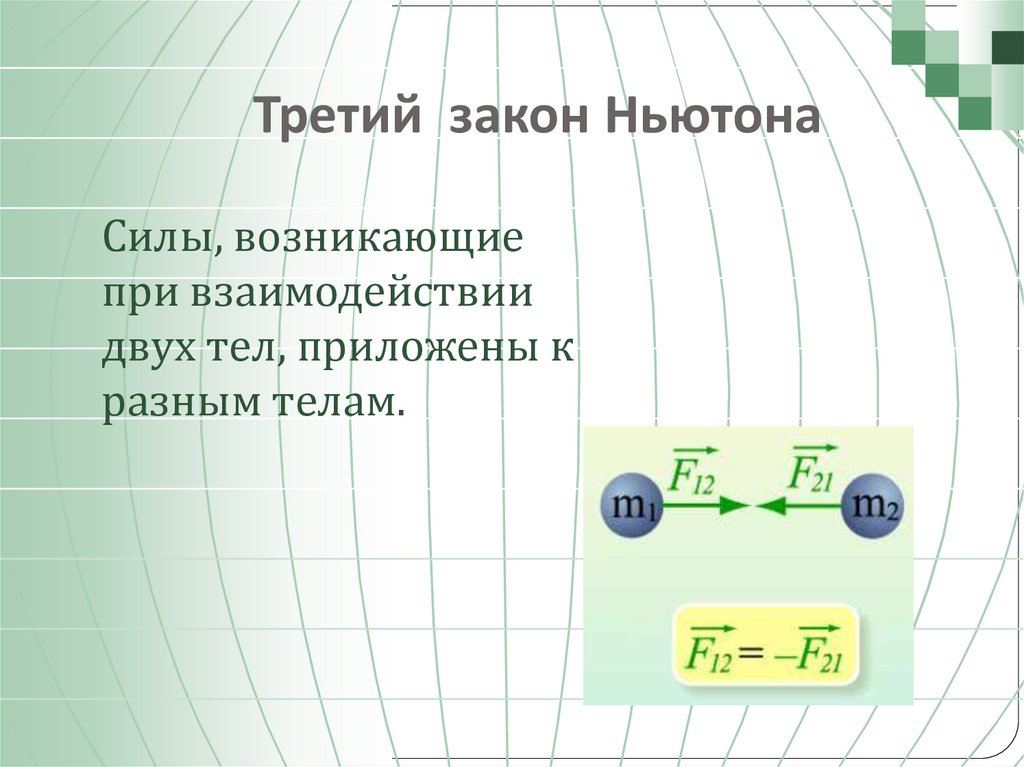 Третий закон Ньютона
