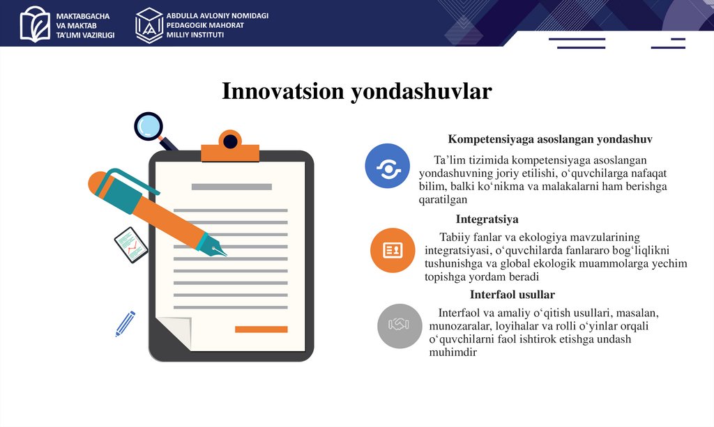 Innovatsion yondashuvlar