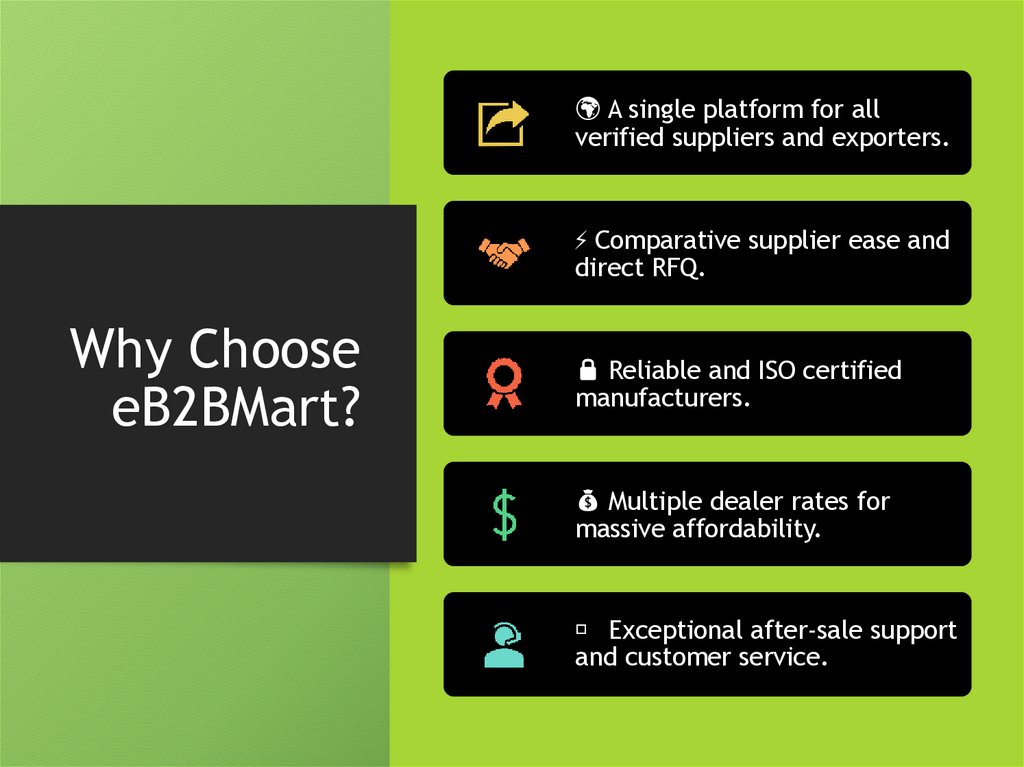 Why Choose eB2BMart?