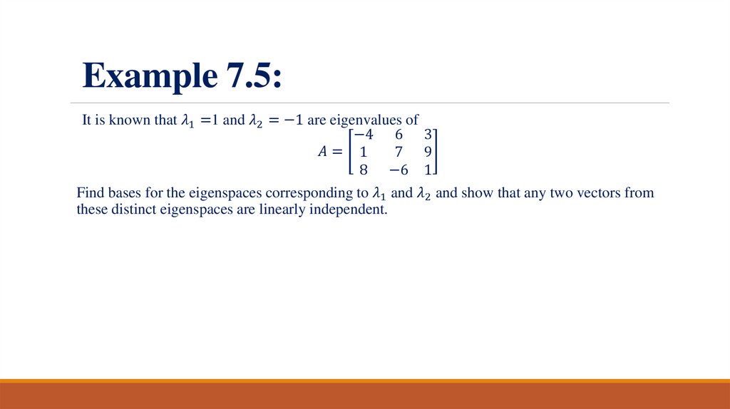 Example 7.5: