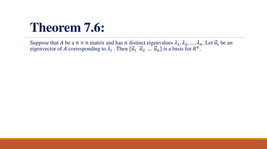Theorem 7.6: