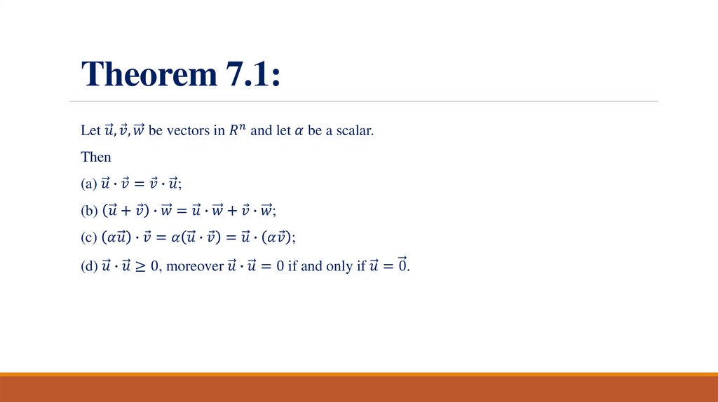 Theorem 7.1: