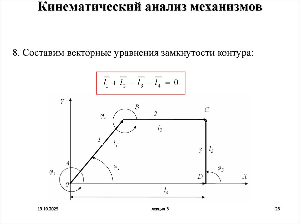 Кинематический анализ механизмов