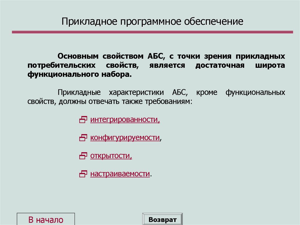 Прикладное программное обеспечение