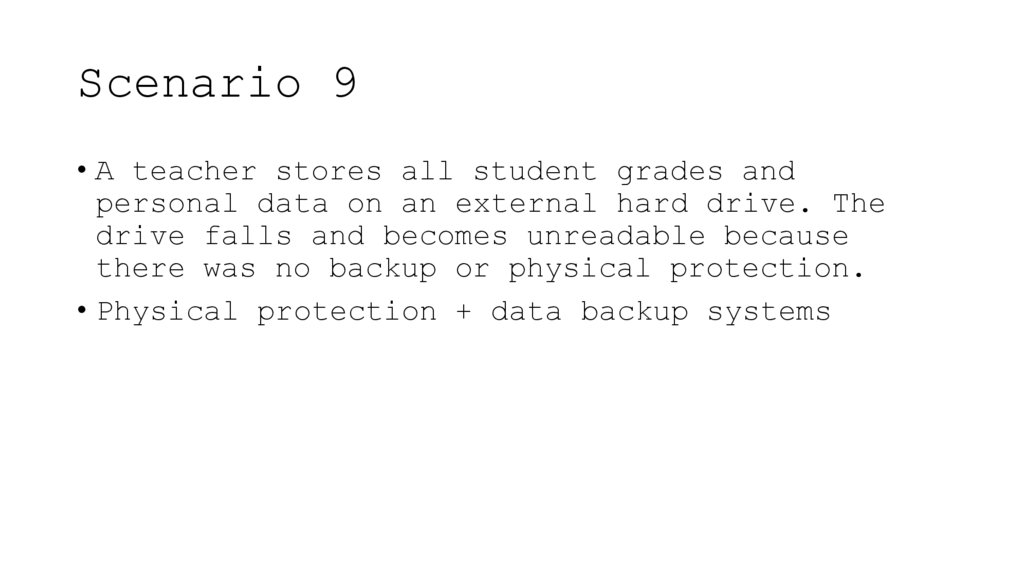 Scenario 9