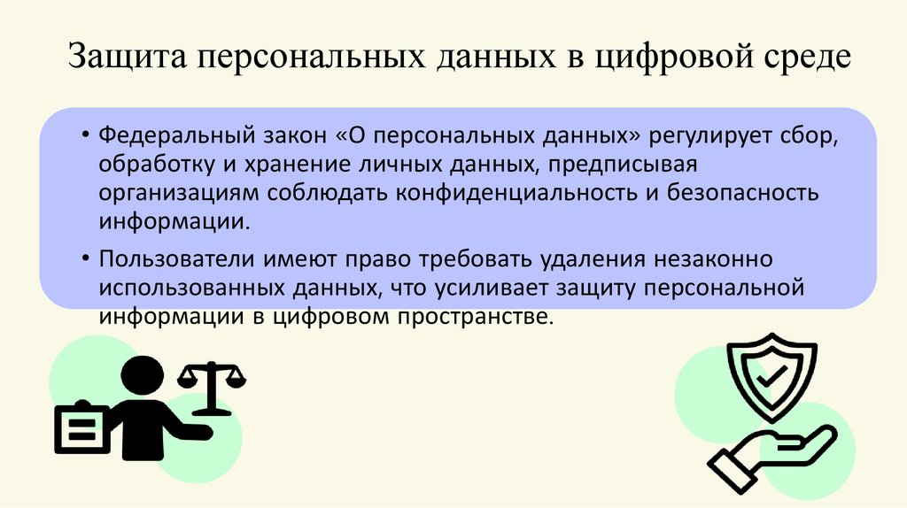 Защита персональных данных в цифровой среде