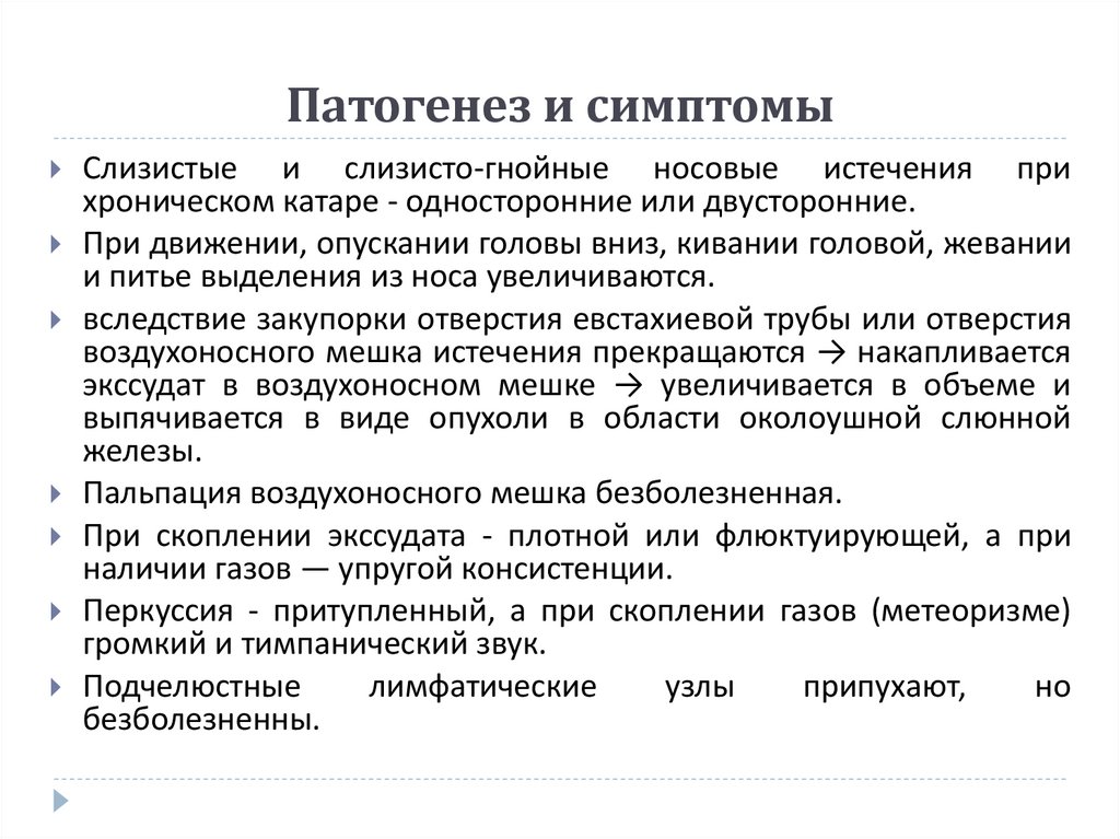 Патогенез и симптомы