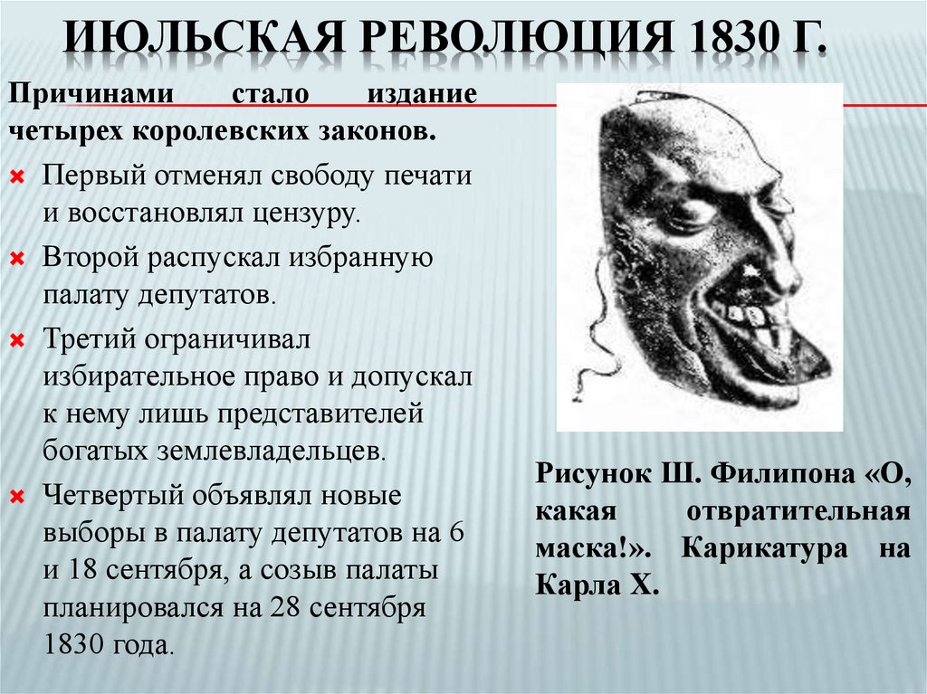 Июльская революция 1830 г.