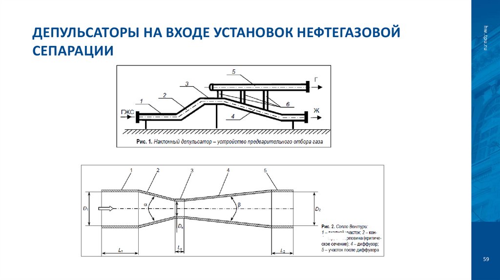 Депульсаторы на входе установок нефтегазовой сепарации