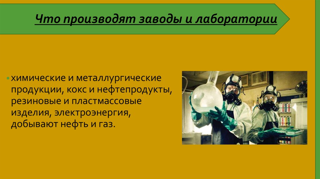 Что производят заводы и лаборатории