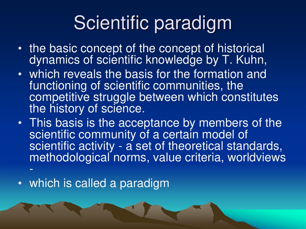 Scientific paradigm