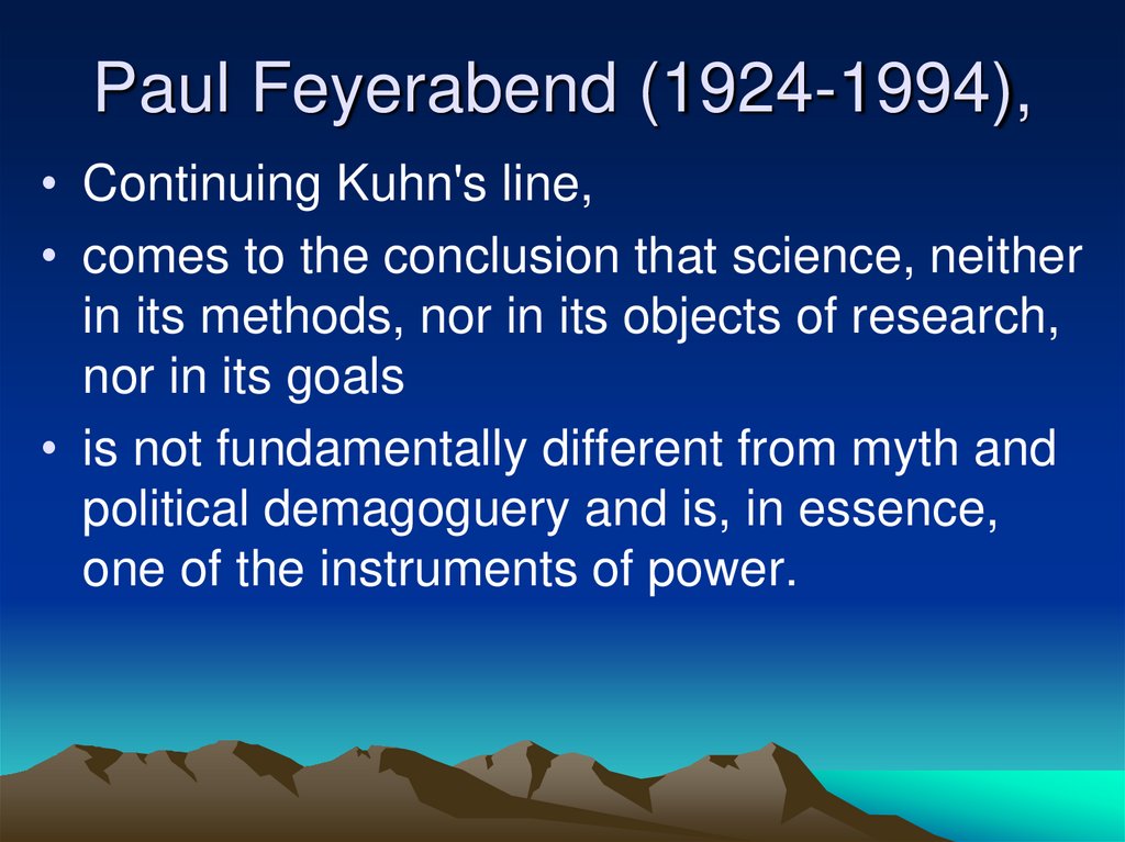 Paul Feyerabend (1924-1994),