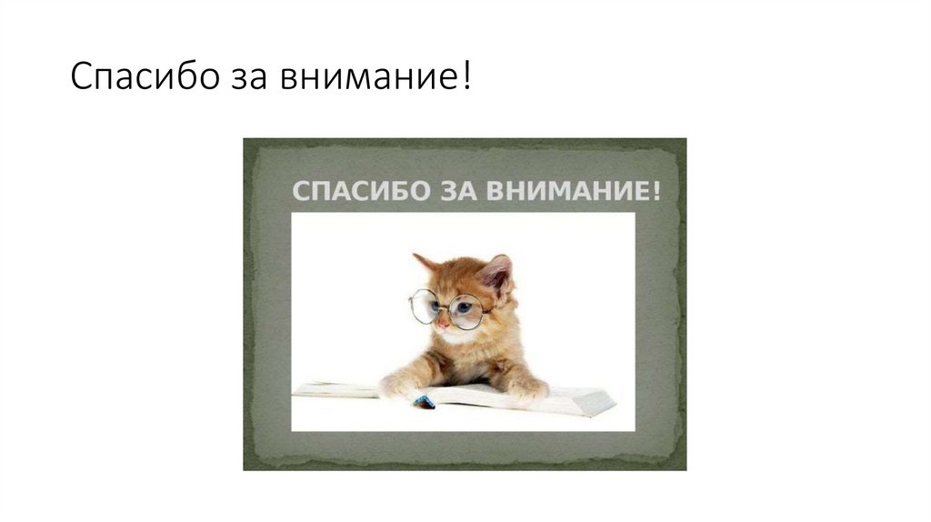 Спасибо за внимание!