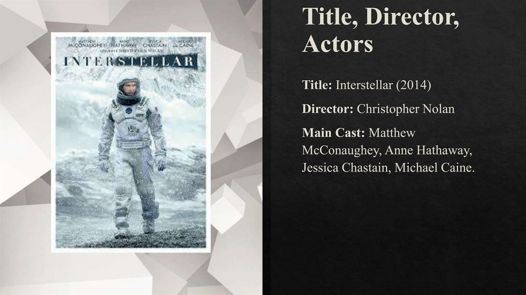 Title, Director, Actors